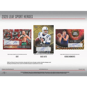 2026 Leaf Sport Heroes Multi-Sport Hobby, 10 Box Case