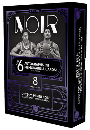 2025-26 Panini Noir Basketball Hobby, Box *RELEASES 8/28*