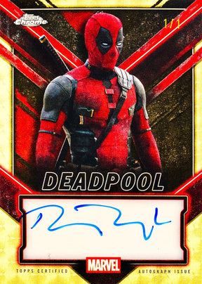 2025 Topps Chrome Marvel Deadpool Hobby, Pack