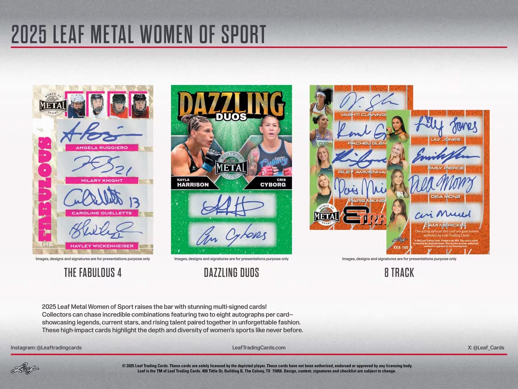 2025 Leaf Metal Women of Sport Hobby, Box