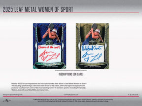 2025 Leaf Metal Women of Sport Hobby, 10 Box Case