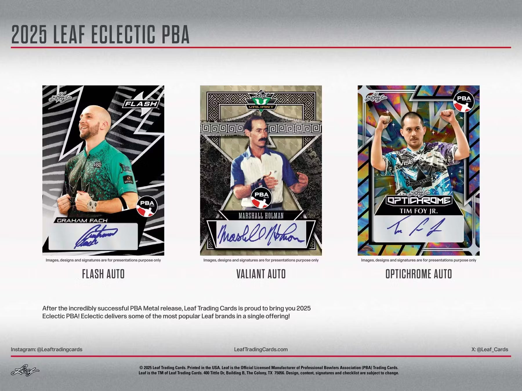 2025 Leaf Eclectic Professional Bowlers Association PBA Jumbo, Box