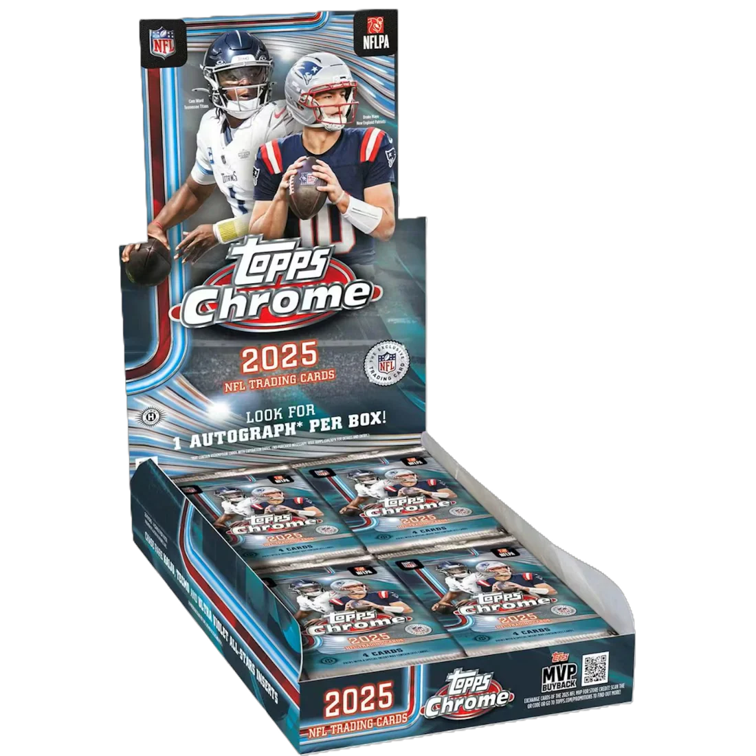 2025 Topps Chrome Football Hobby Box