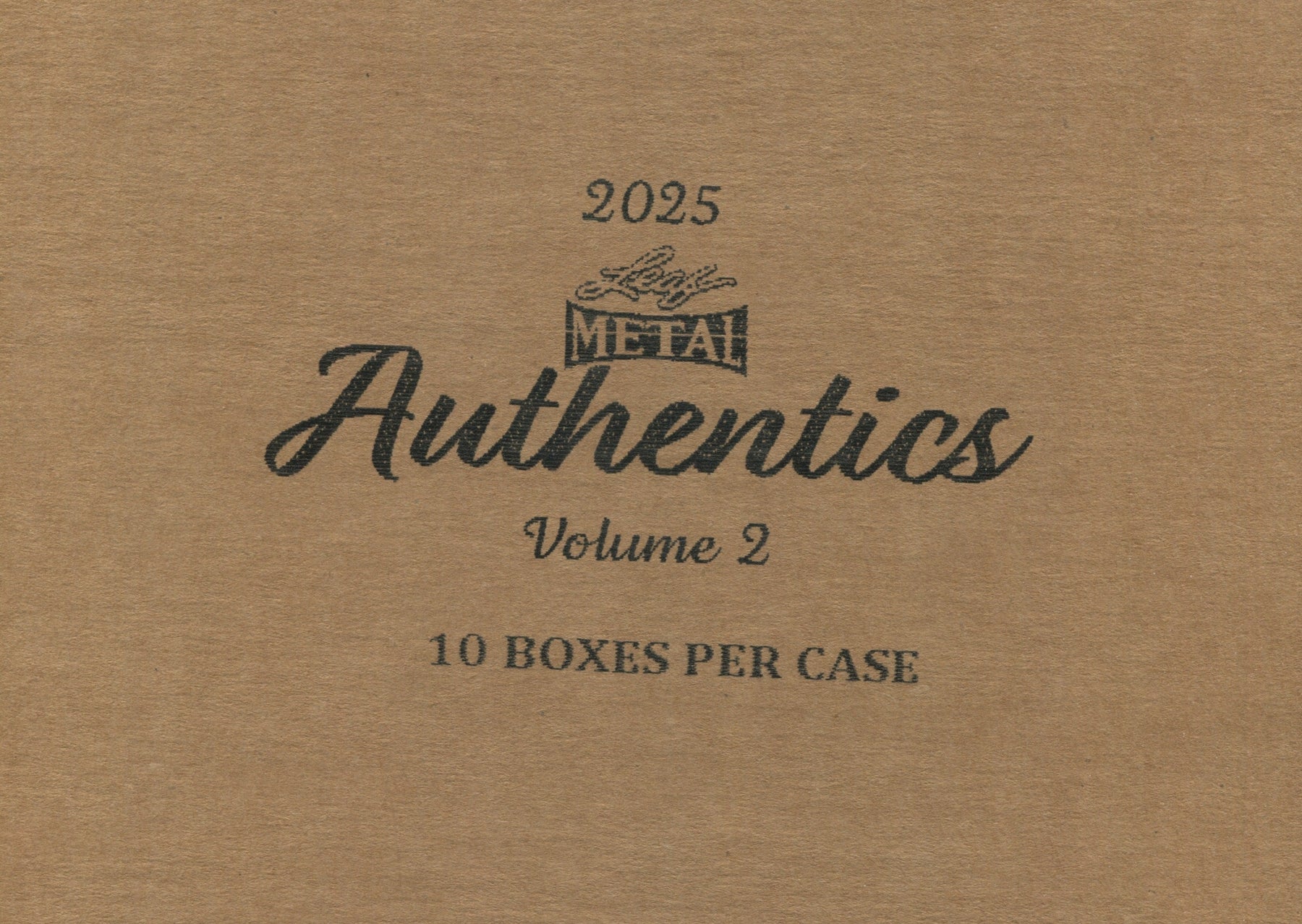 2025 Leaf Metal Authentics Volume 2 Hobby, 10 Box Case