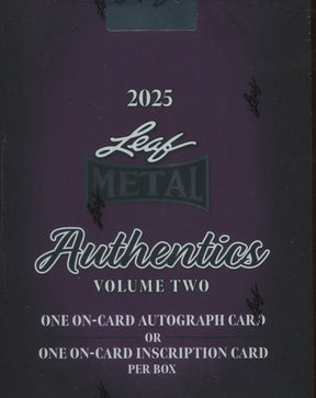 2025 Leaf Metal Authentics Volume 2 Hobby, 10 Box Case