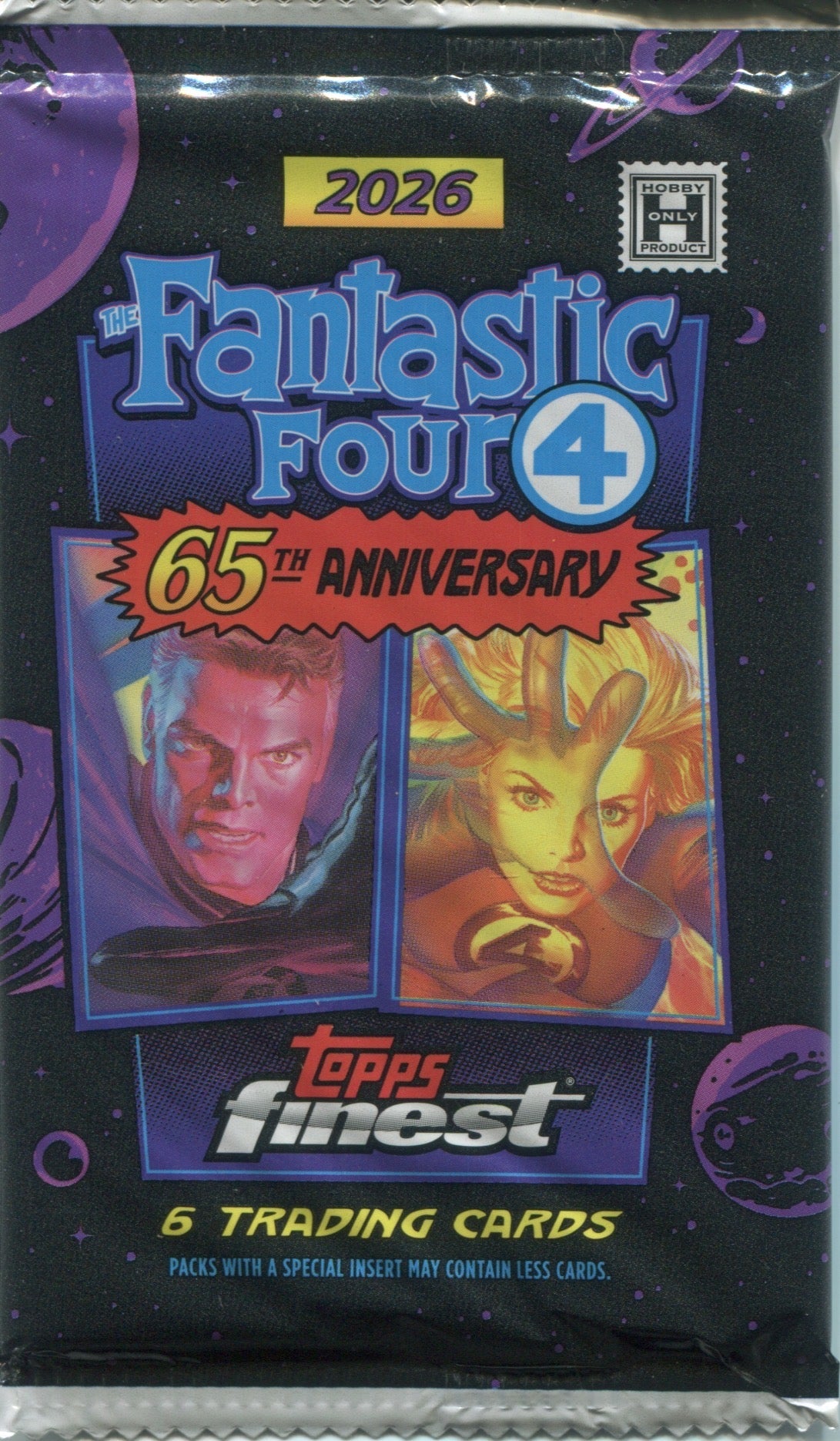 2026 Topps Marvel Finest The Fantstic Four 65th Anniversary Hobby, Pack
