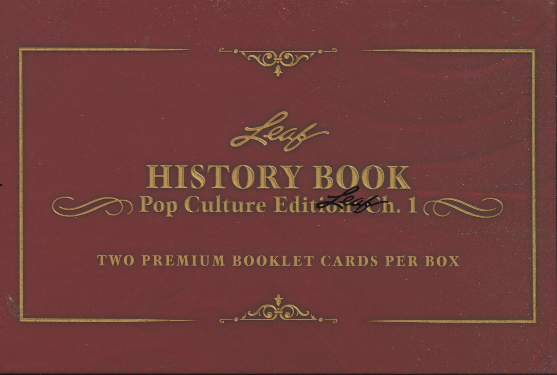 2024 Leaf History Book Pop Culture Edition Chapter 1 Hobby, Box