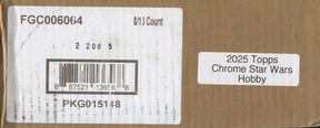 2025 Topps Star Wars Chrome Hobby, 8 Box Case