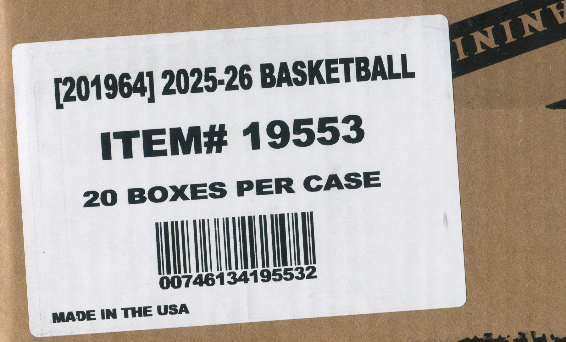2025-26 Panini Origins EuroLeague Basketball H2, 20 Box Case