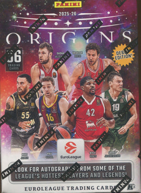 2025-26 Panini Origins EuroLeague Basketball H2, 20 Box Case