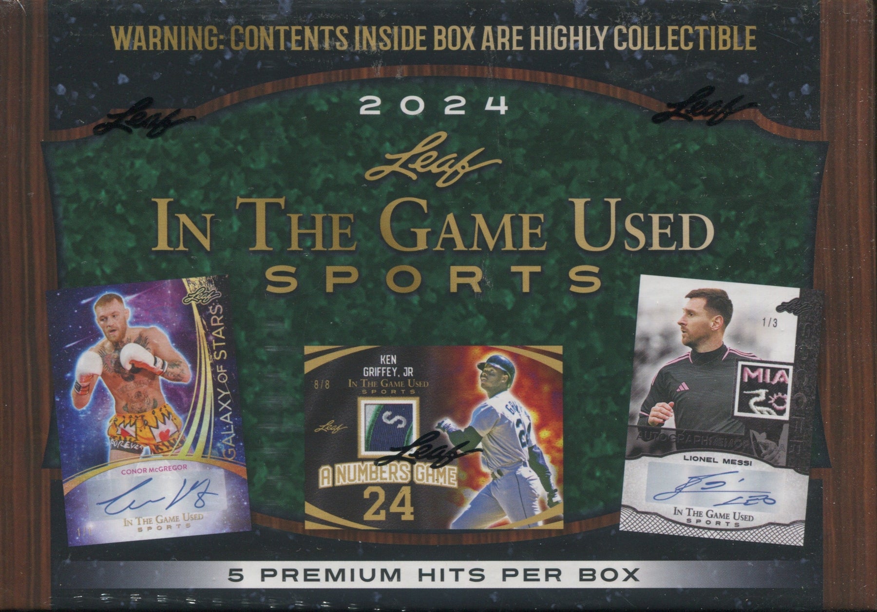 2024 Leaf In The Game Used Multi-Sport Hobby, 10 Box Case