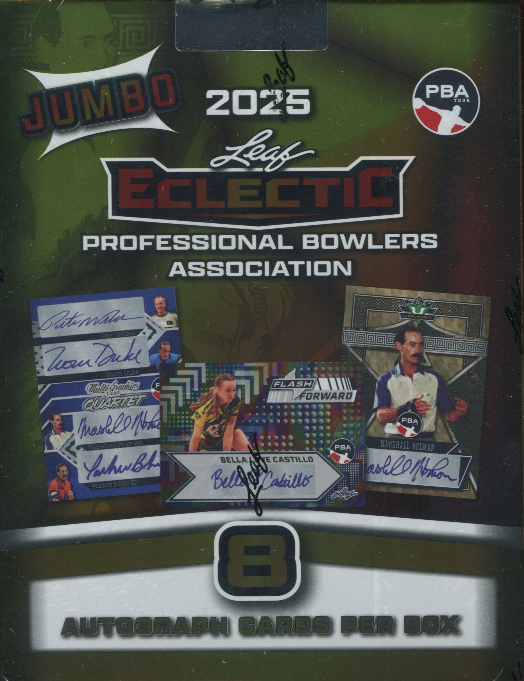 2025 Leaf Eclectic Professional Bowlers Association PBA Jumbo, 8 Box Case