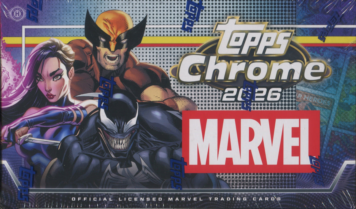 2026 Topps Marvel Comics Chrome Hobby, 8 Box Case