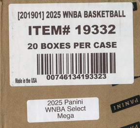 2025 Panini Select WNBA Basketball Hobby Mega, 20 Box Case (Green Ice Prizms)