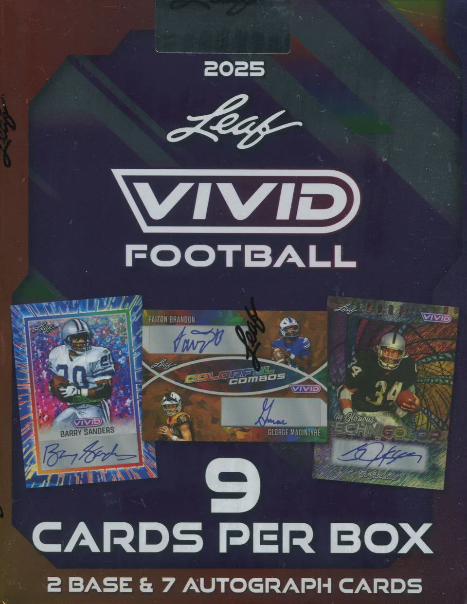2025 Leaf Vivid Football Hobby Box