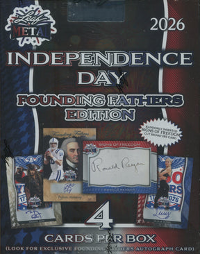 2026 Leaf Metal Independence Day Multi-Sport Founding Fathers, 8 Box Case
