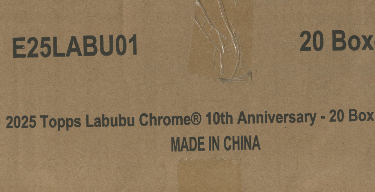 2025 Topps Chrome Labubu 10th Anniversary Hobby, 20 Box Case