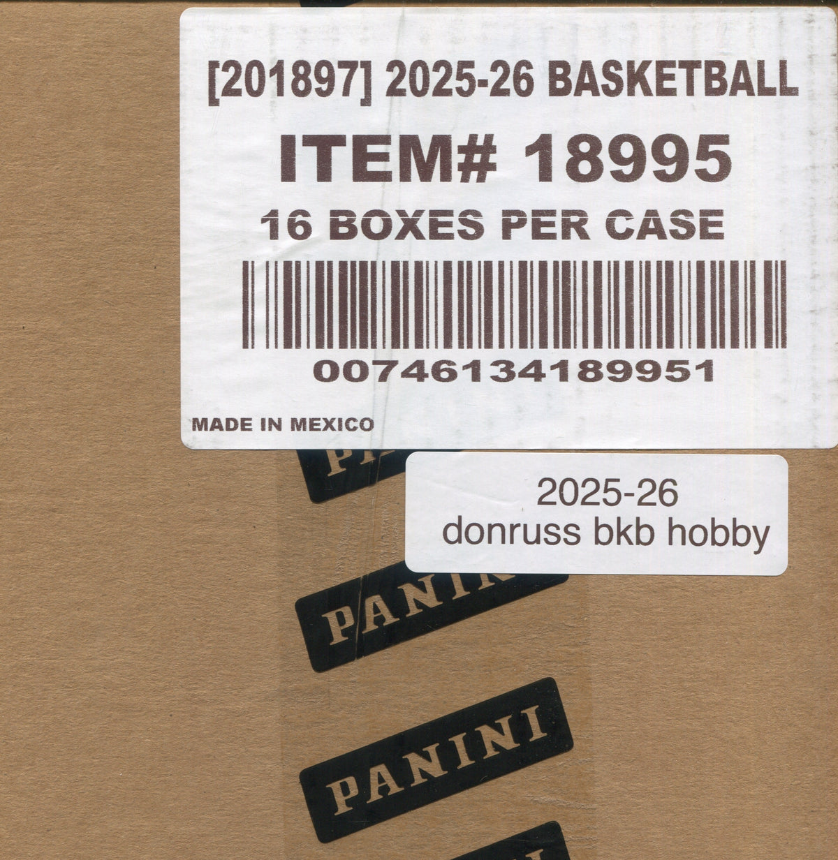 2025-26 Panini Donruss Basketball Hobby, 16 Box Case