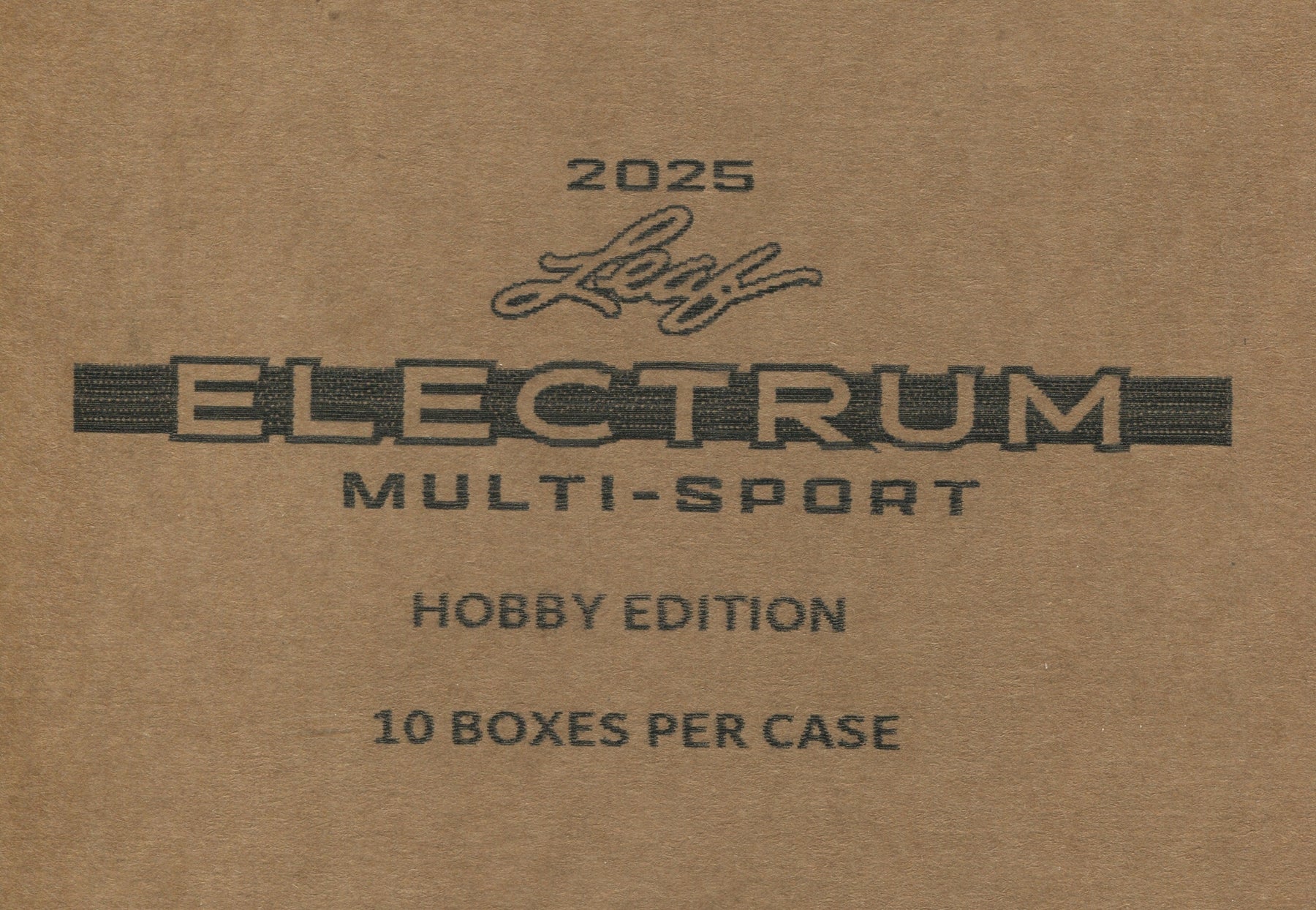 2025 Leaf Electrum Multi-Sport Hobby, 10 Box Case