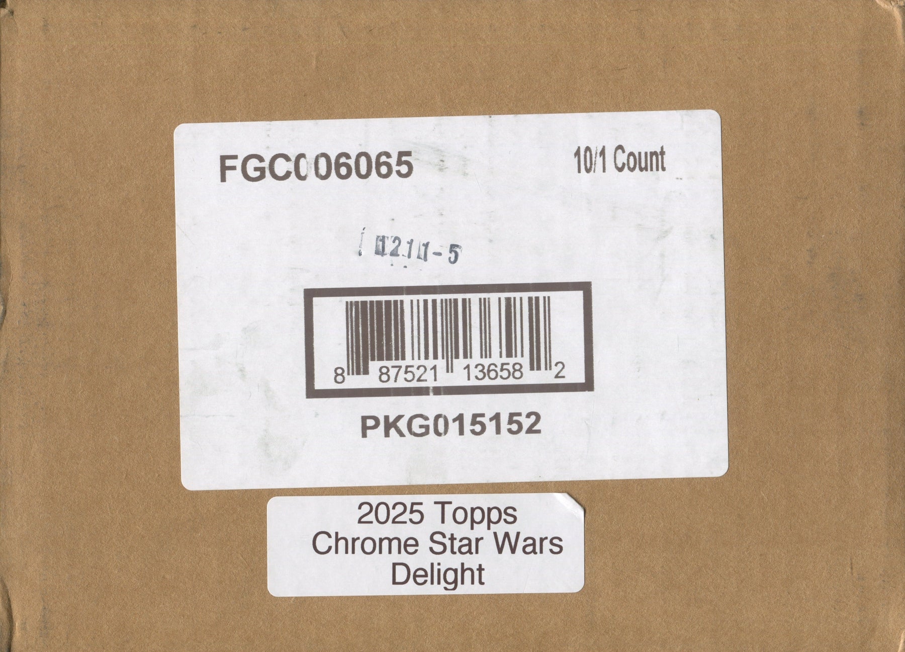 2025 Topps Star Wars Chrome Delight, 10 Box Case