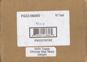 2025 Topps Star Wars Chrome Delight, 10 Box Case