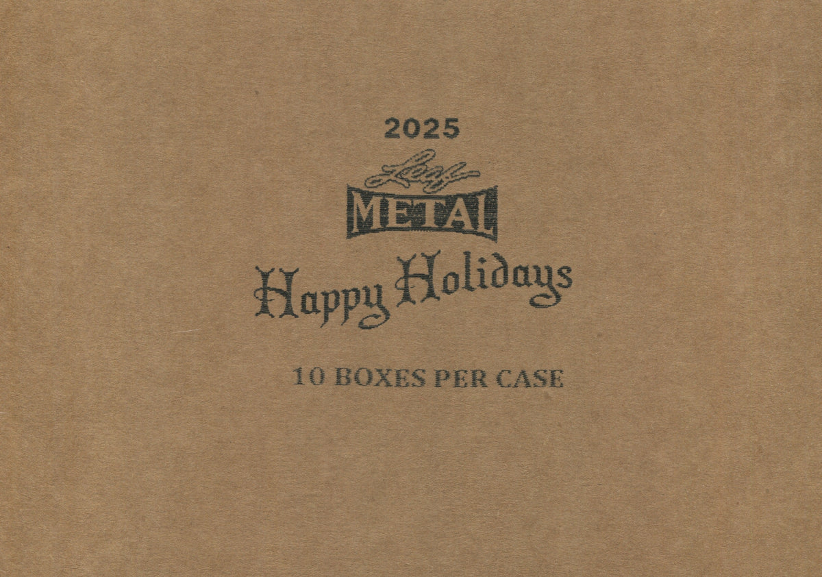 2025 Leaf Metal Happy Holidays, 10 Box Case
