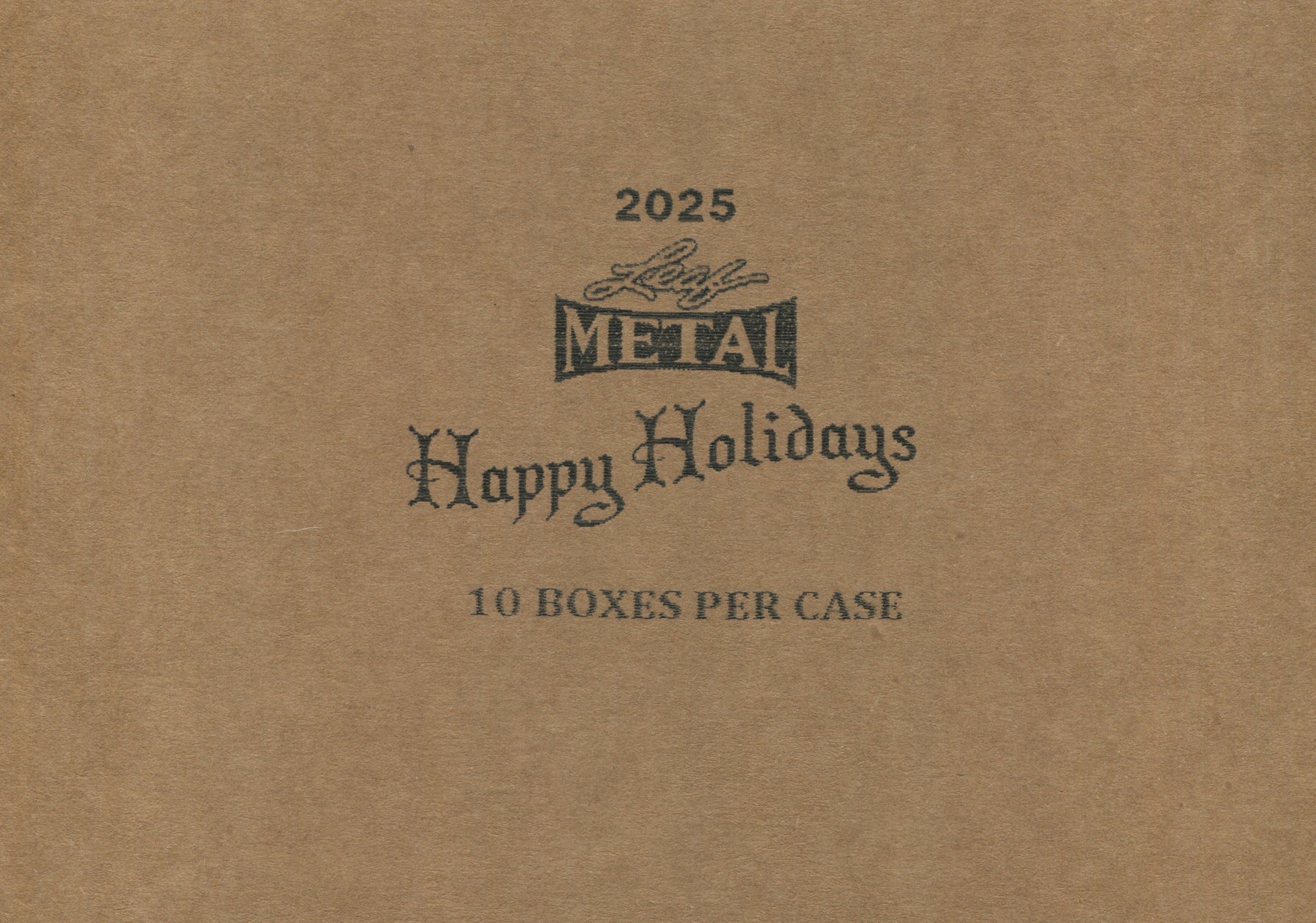 2025 Leaf Metal Happy Holidays, 10 Box Case