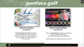2024 Upper Deck Portfolio Golf Hobby, 16 Box Case