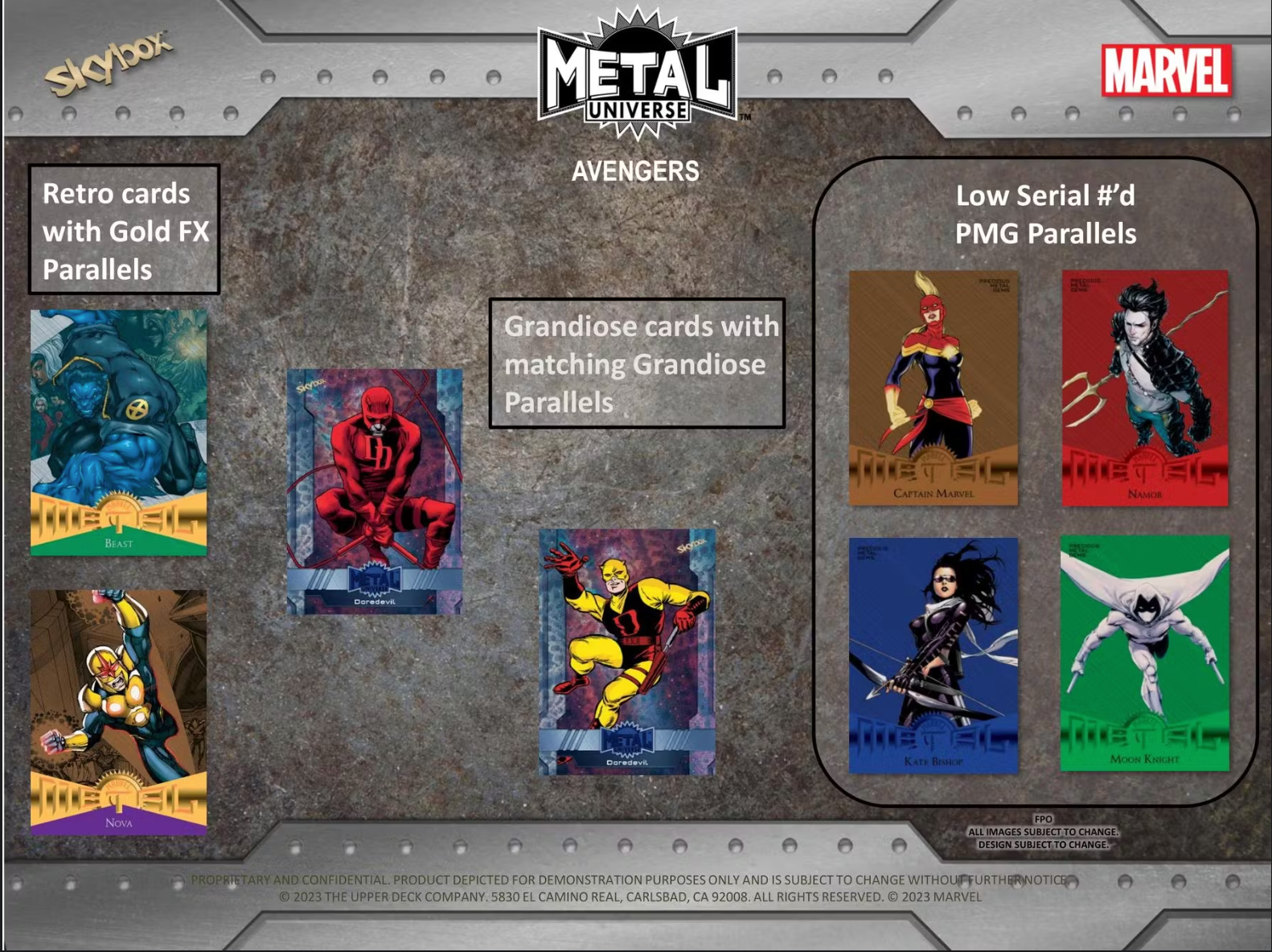 2024 Marvel Avengers Metal Universe, Hobby Pack