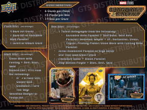 *LAST CASE* Upper Deck Marvel Guardians Of The Galaxy Vol 3 Hobby, 12 Box Case