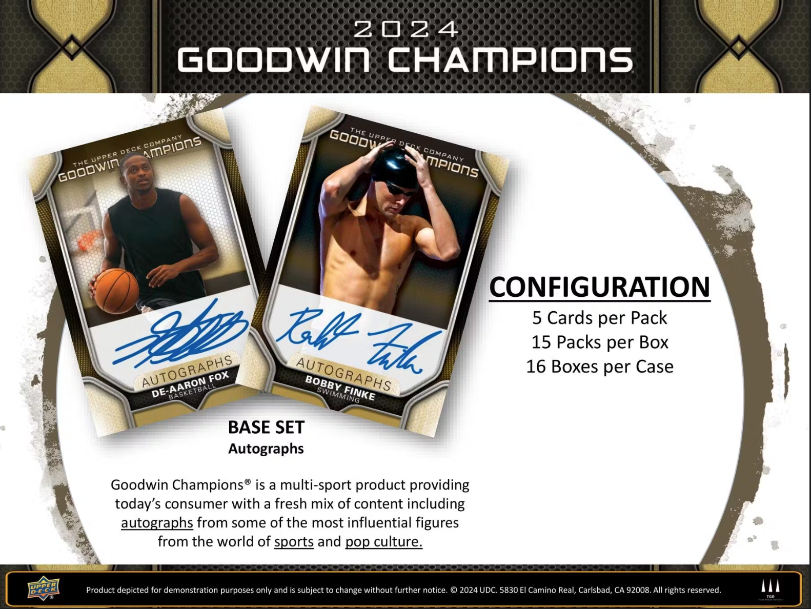 *LAST CASE* 2024 Upper Deck Goodwin Champions Multi-Sport Hobby, 16 Box Case