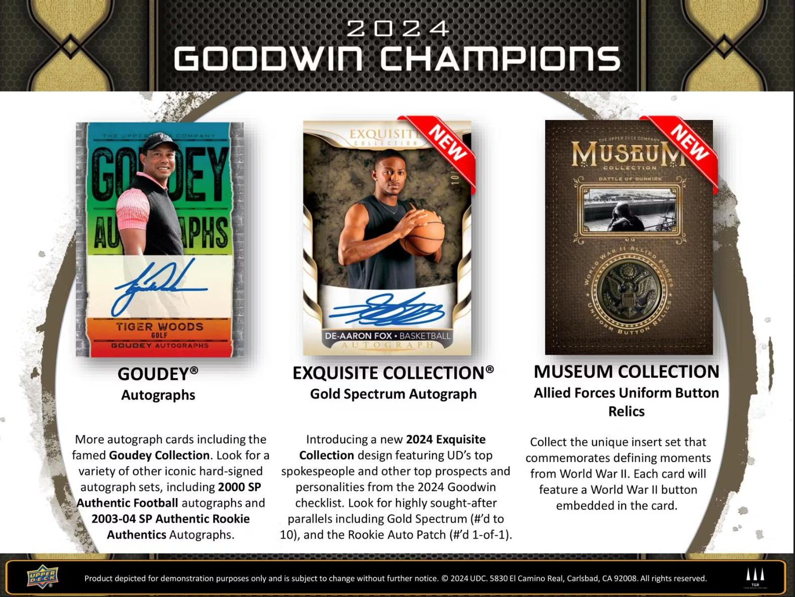 *LAST CASE* 2024 Upper Deck Goodwin Champions Multi-Sport Hobby, 16 Box Case