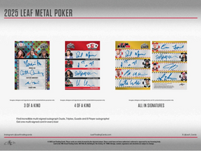 2025 Leaf Metal Poker Hobby, 10 Box Case