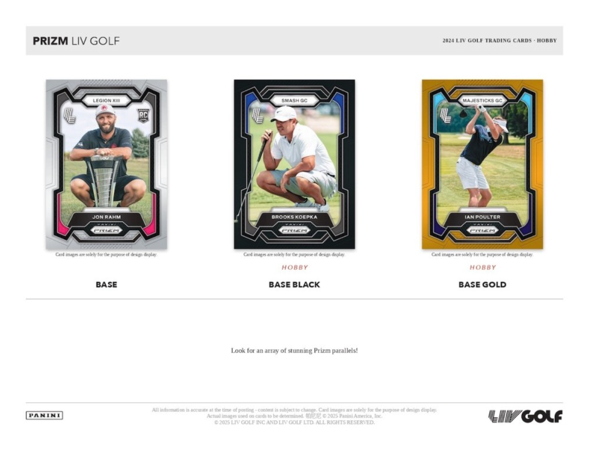 *LAST CASE* 2024 Panini Prizm LIV Golf Hobby, 16 Box Case