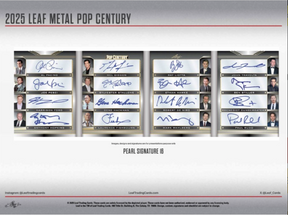 2025 Leaf Metal Pop Century Hobby, 10 Box Case