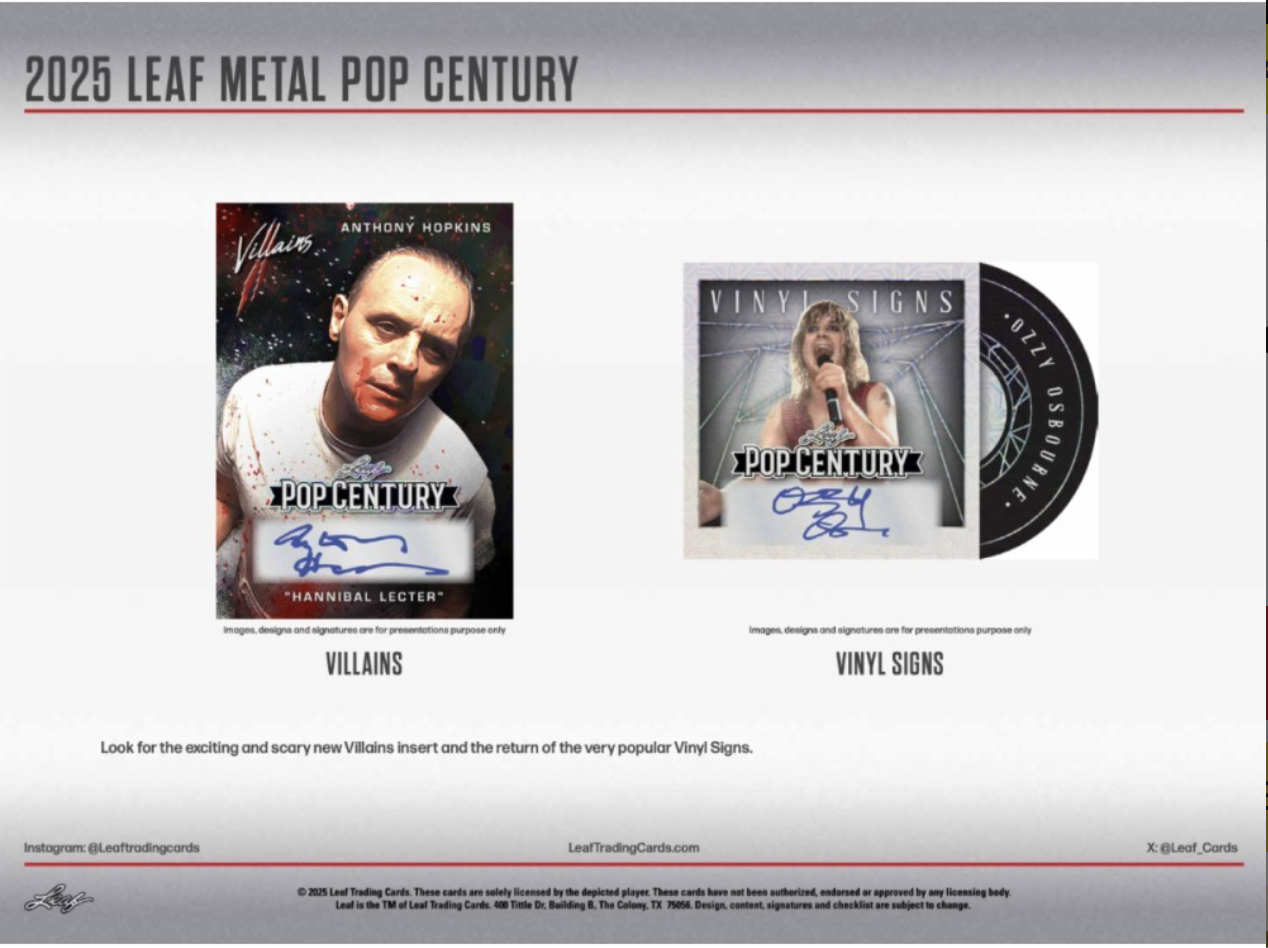 2025 Leaf Metal Pop Century Hobby, Box