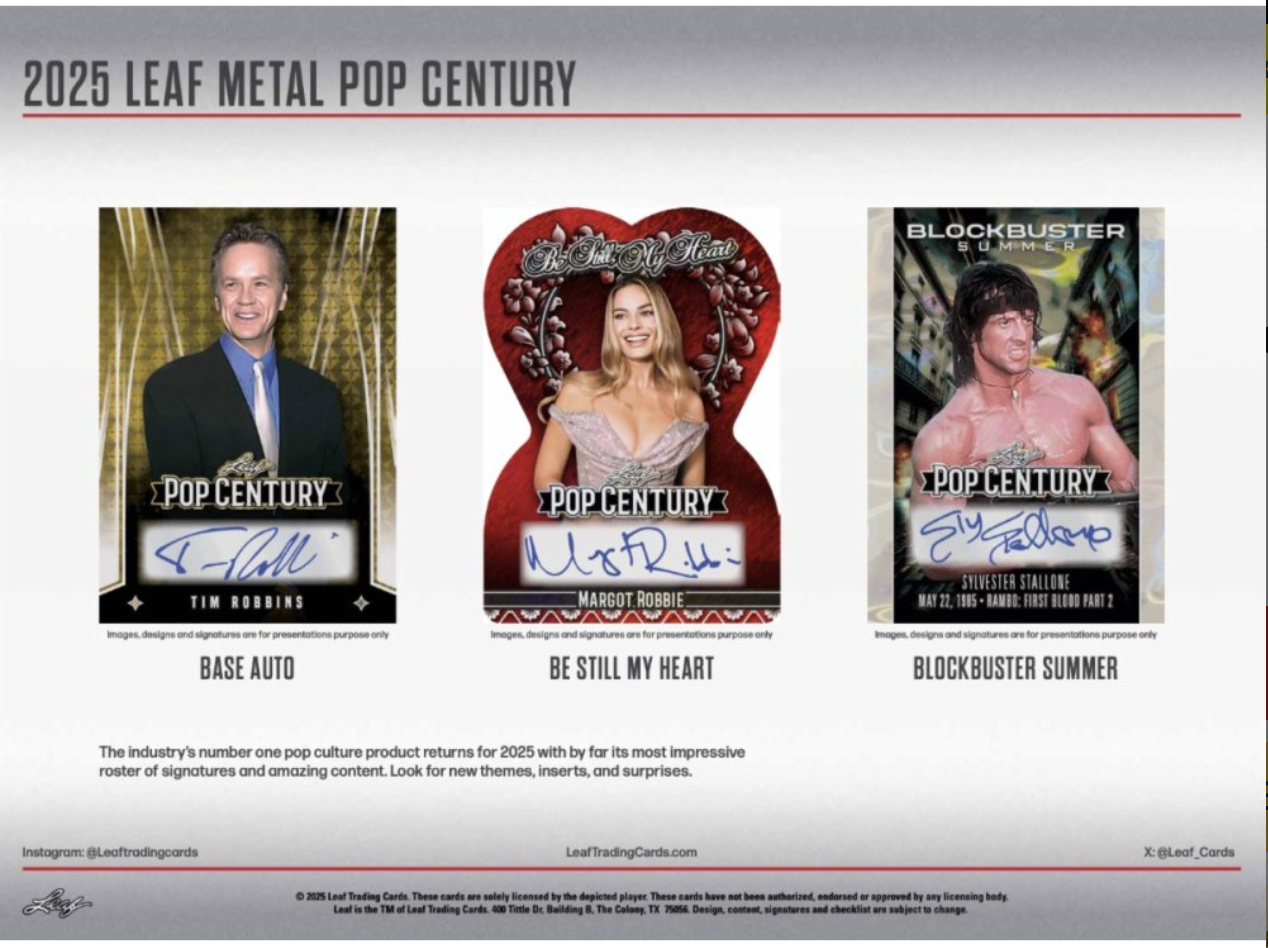 2025 Leaf Metal Pop Century Hobby, Box