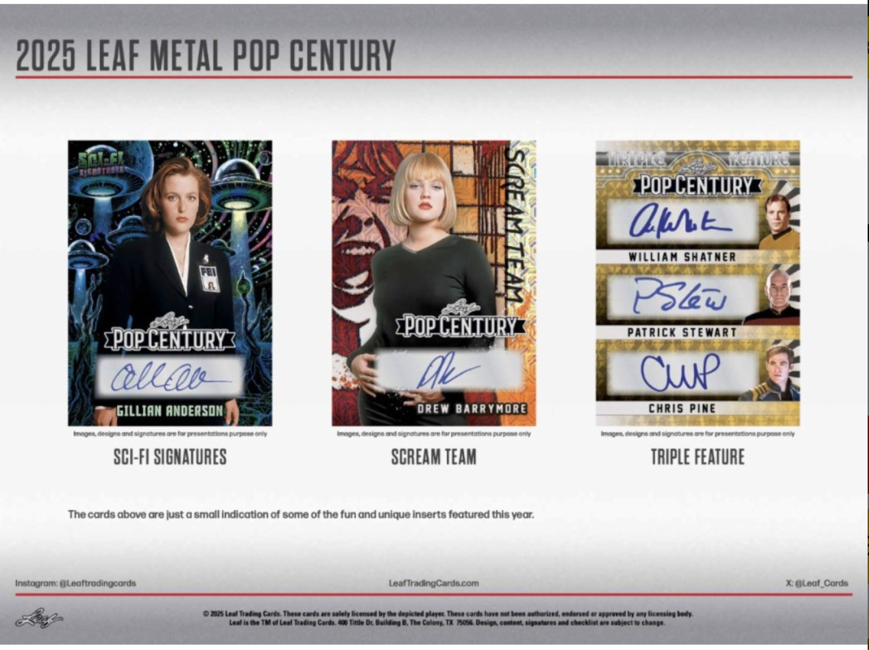 2025 Leaf Metal Pop Century Hobby, 10 Box Case