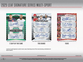 2025 Leaf Signature Series Multi-Sport Hobby, 10 Box Case