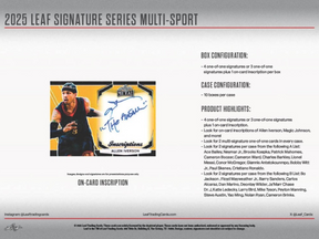 2025 Leaf Signature Series Multi-Sport Hobby, 10 Box Case