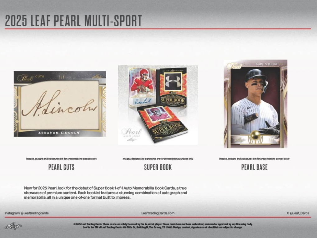 2025 Leaf Metal Pearl Multi-Sport Hobby, Box