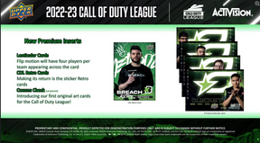 2023 Upper Deck Call of Duty League Hobby, 10 Box Case