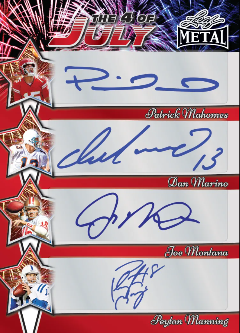 2025 Leaf Metal Independence Day Multi-Sport Hobby, 10 Box Case