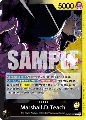 One Piece The Time of Battle (OP-16), Booster Pack