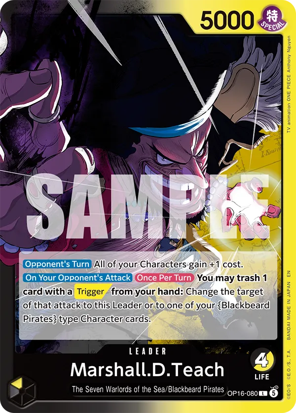 One Piece The Time of Battle (OP-16), Booster Pack