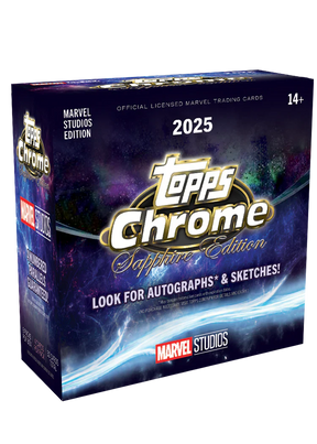*LAST CASE* 2025 Topps Marvel Studios Chrome Sapphire Edition, 10 Box Case