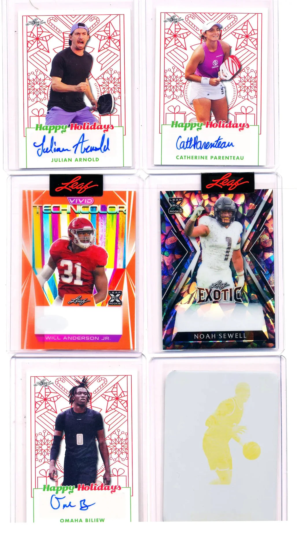 2023 Leaf Holiday Multi-Sport Hobby, 10 Bonus Pack Lot
