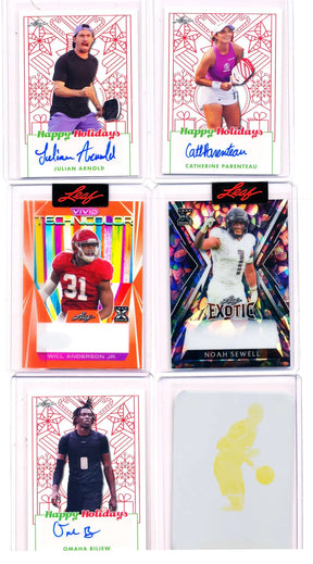 2023 Leaf Holiday Multi-Sport Hobby, 10 Bonus Pack Lot