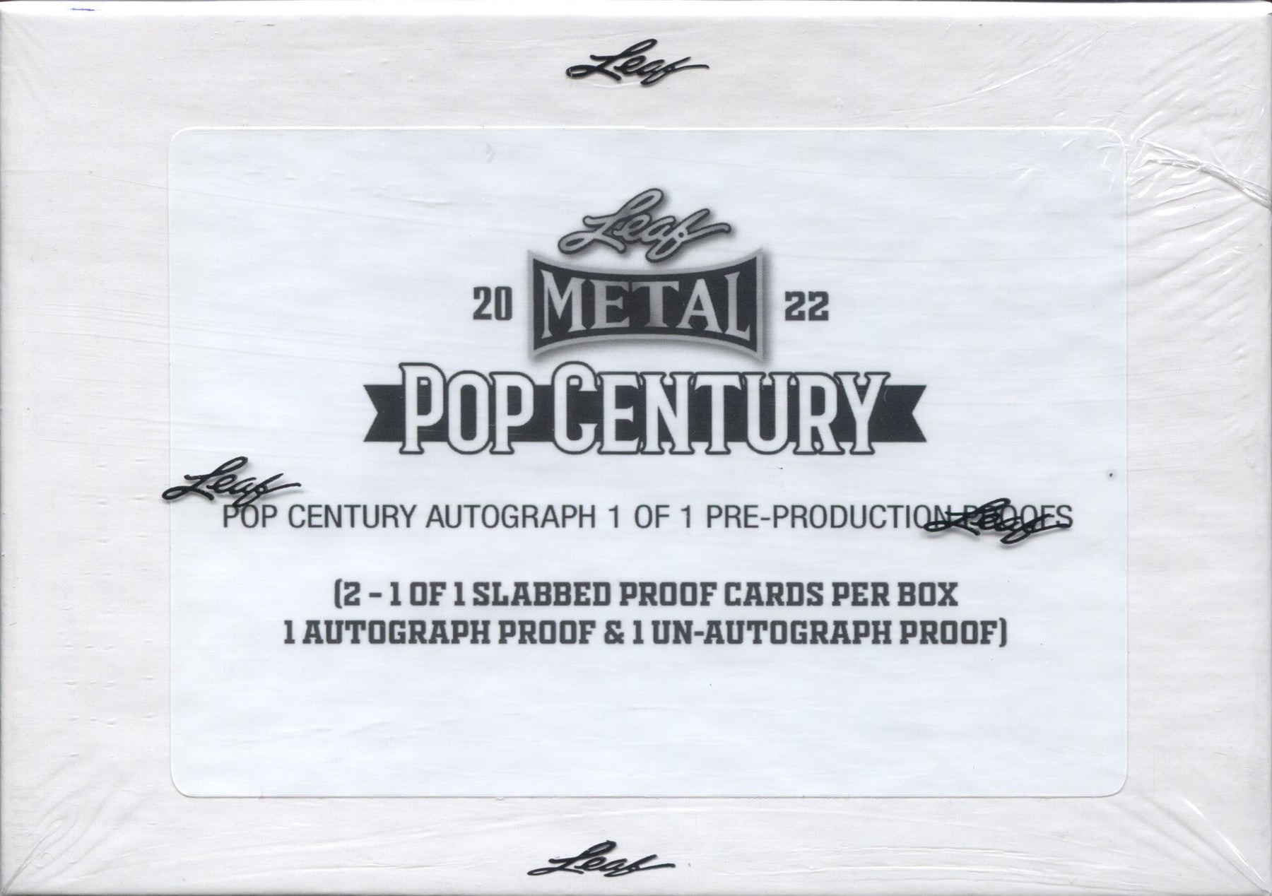 2022 Leaf Metal Pop Century Pre-Production Proofs Hobby, Box