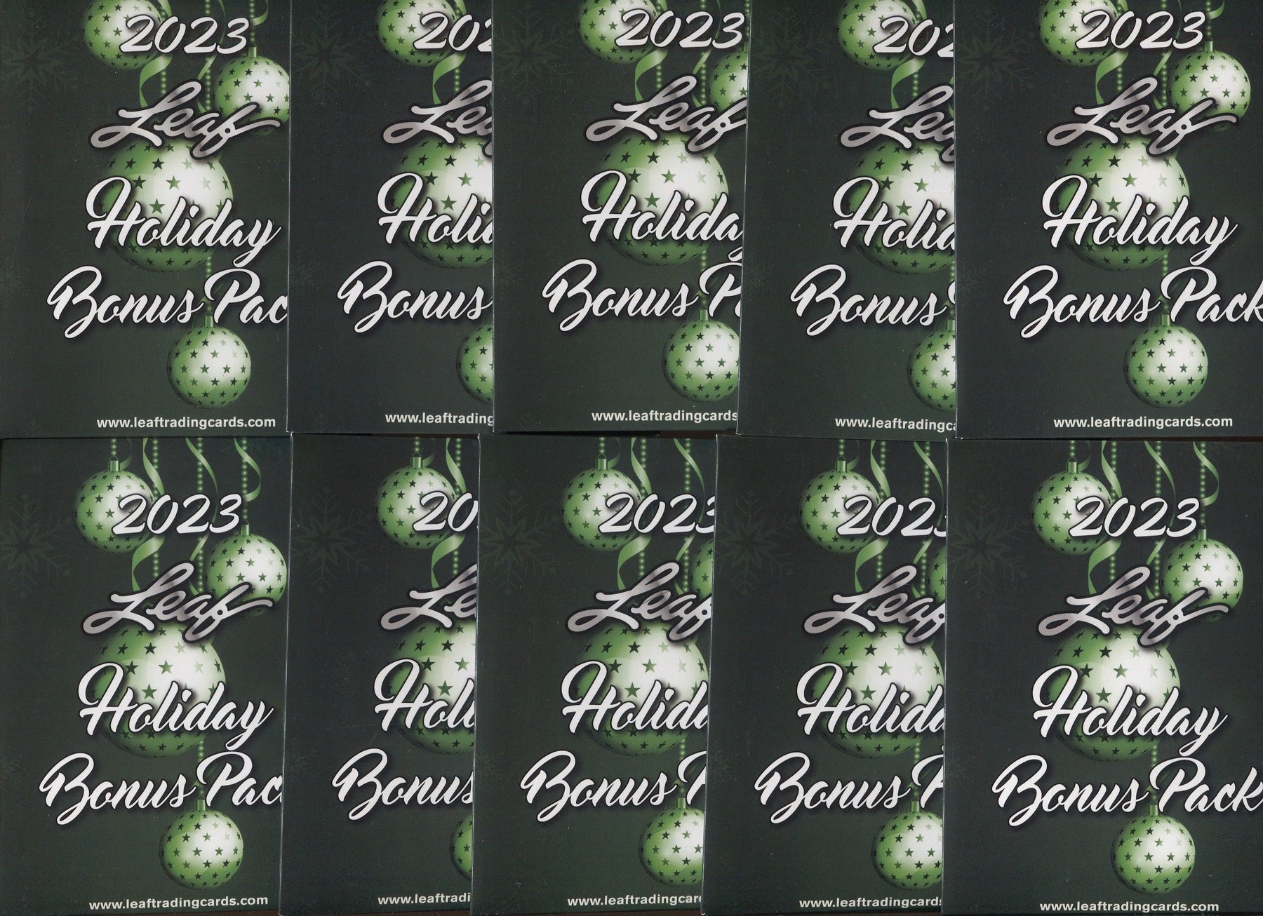 2023 Leaf Holiday Multi-Sport Hobby, 10 Bonus Pack Lot